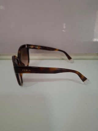 Occhiali da sole Furla SFU241 marroni nuovi