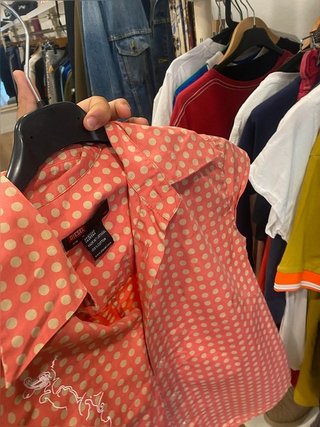 Diesel Polka Dot Shirt Retro Indie Print Slim...