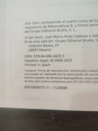Matemáticas B, 4 ESO, Proyecto 5 etapas