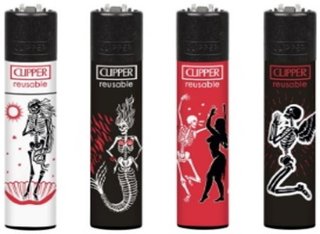 48 accendini Clipper collezione nuovi e diversi