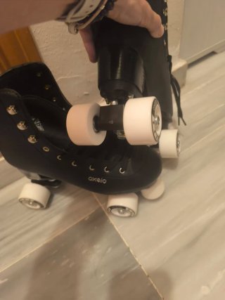 Patines 4 Ruedas Oxelo Mujer Negros