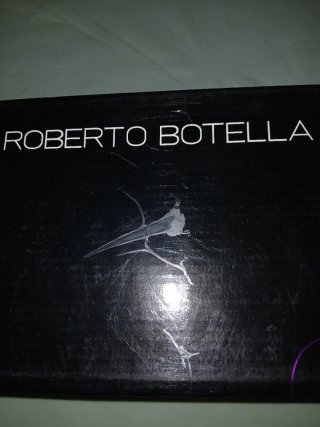 Sandalias Roberto Cavalli doradas y naranjas