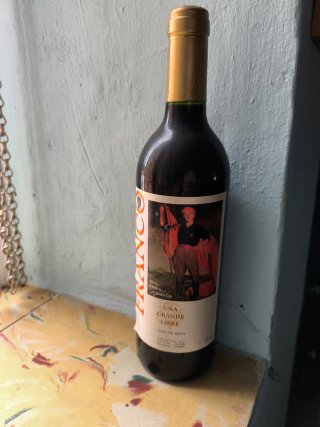 Botella vino Franco histórica