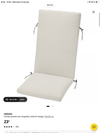 Fondello per sedia sdraiabile IKEA Applaro/Frösön