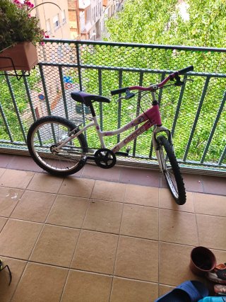 Bicicleta infantil niña rosa