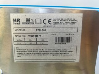 Freidora industrial HR con grifo
