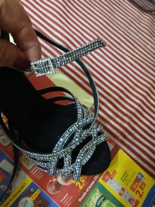 Zapatos de baile tacón brillantes