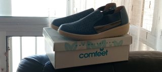 Mocasines Comfeet mujer perforados corte lateral