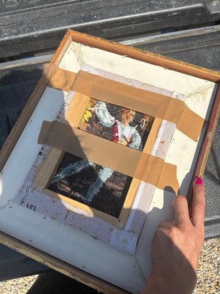 Quadro a punto croce ballerino