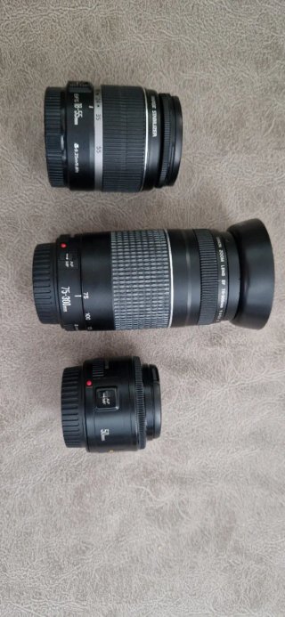 Pack 3 Objetivos Canon EF