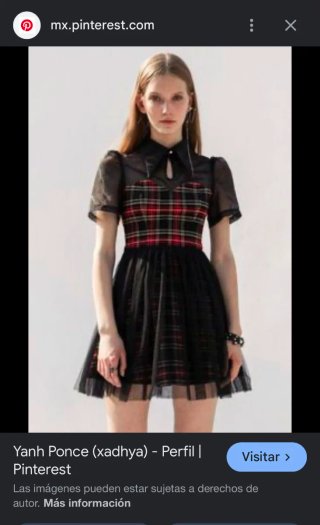 Vestido Punk Rave Tartán Negro y Rojo