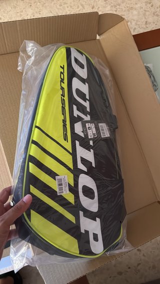 Paletero Dunlop Tour Series Negro/Amarillo Nuevo