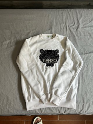 Sudadera Kenzo Blanca Tiger