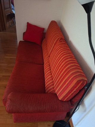 Sofá 3 plazas y sillón tela