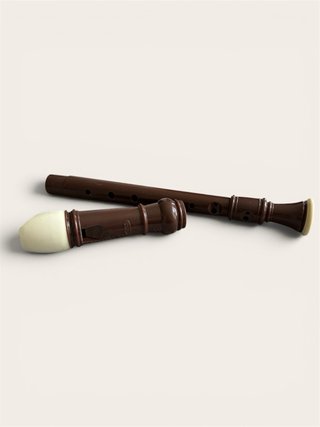 Flauta dulce marrón