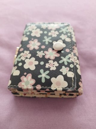 Monedero billetero pequeño floral