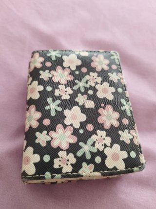 Monedero billetero pequeño floral