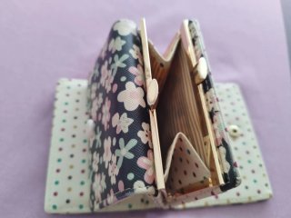 Monedero billetero pequeño floral