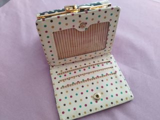 Monedero billetero pequeño floral