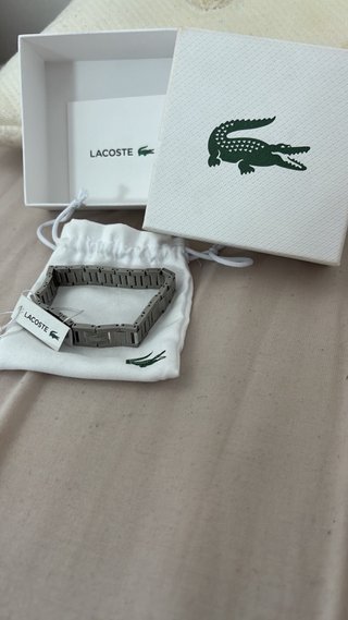 Pulsera Lacoste Hombre Plata