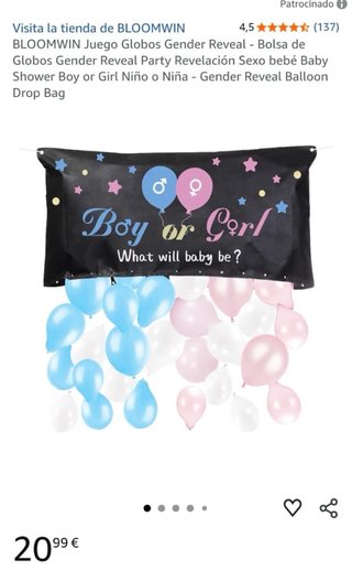 Globos y cartel Boy or Girl