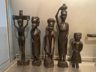 5 Esculturas Africanas Madera Ébano