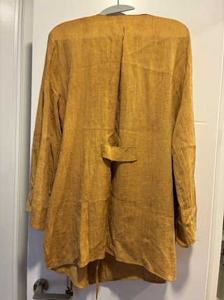 Chaqueta Zara cruzada mostaza talla única