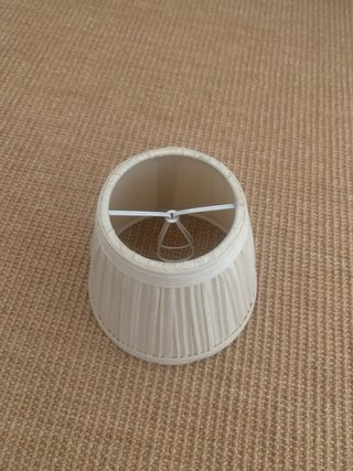Pantalla de lámpara plisada beige