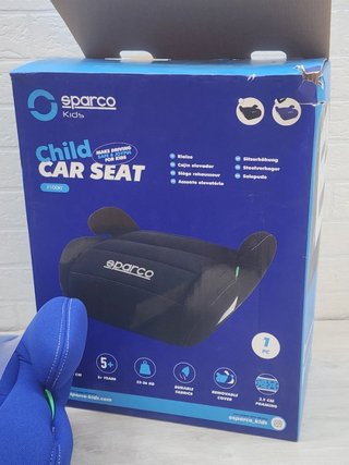 Sparco Alzador Coche Infantil Azul