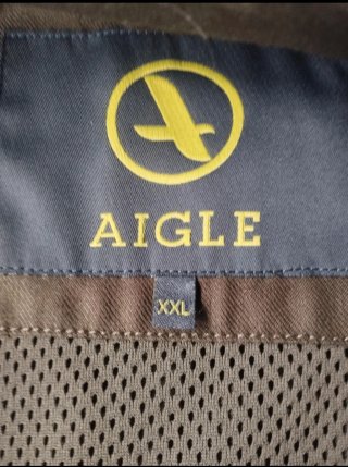 Chaleco de caza Aigle verde oliva