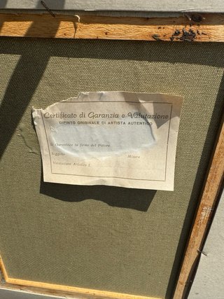 Quadro con cornice R.F. Wally
