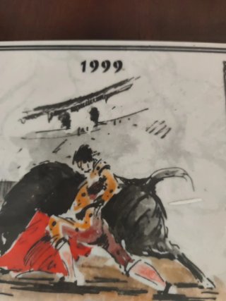 Calendarios Cerámica 1996 y 1999 Taurinos