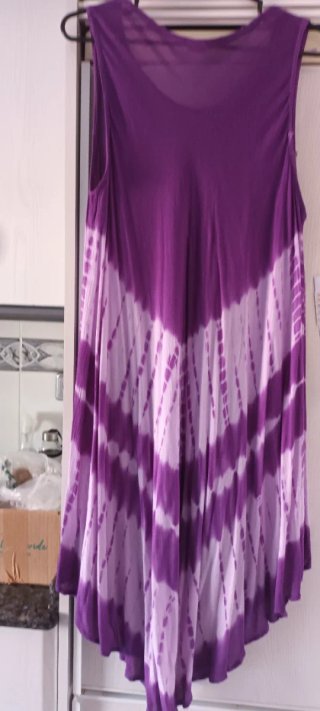 Vestido de playa y bañador estampado