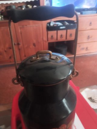 Lechera antigua decorada 2 l