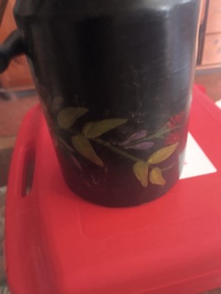 Lechera antigua decorada 2 l
