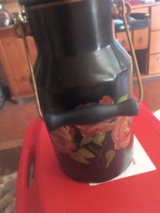 Lechera antigua decorada 2 l