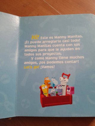 Manny Manitas. Sin CD.  Niños 4-7 años