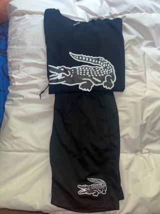Conjunto Lacoste Negra Talla M