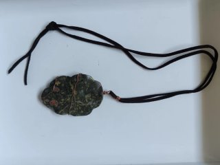 Collana in Diaspro Verde e Giallo