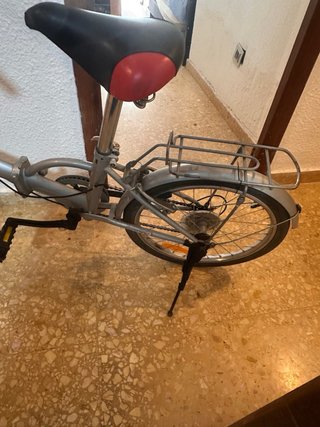 Bicicleta Plegable Plata