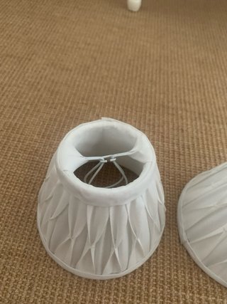 Pareja pantallas plisadas para aplique