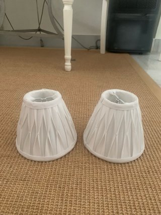 Pareja pantallas plisadas para aplique