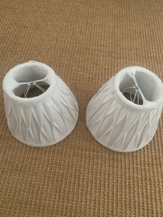 Pareja pantallas plisadas para aplique