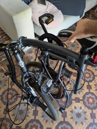 Bicicleta Plegable Compact 18 Negra/Gris