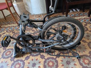 Bicicleta Plegable Compact 18 Negra/Gris