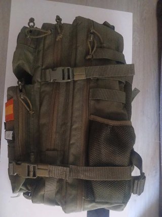 Mochila Táctica Powerbarbell Verde Gym Viajes