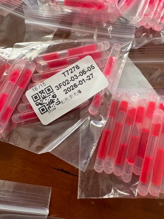Lote 250 mini barritas luminosas pesca