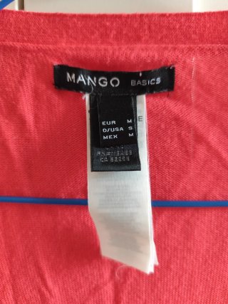 Chaqueta Mango color coral