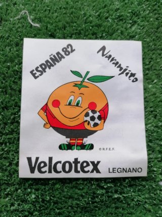 pegatina naranjito españa 82 oficial r.f.e.f. vel