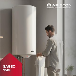 Ariston SAGEO 150 L - Calentador de agua eléctrico